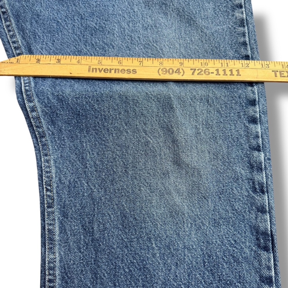 Wrangler Men's Regular Fit Premium Quality Blue Denim Jeans 44x30 - Picture 9 of 13